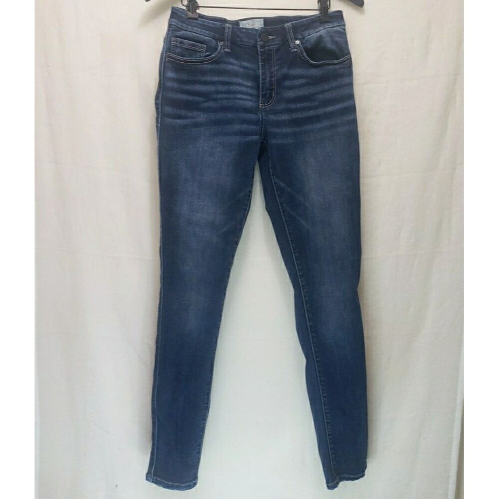BKE Stella Mid Rise Skinny Jeans 29 R Dark Wash Stretch Denim Buckle 29x31.5